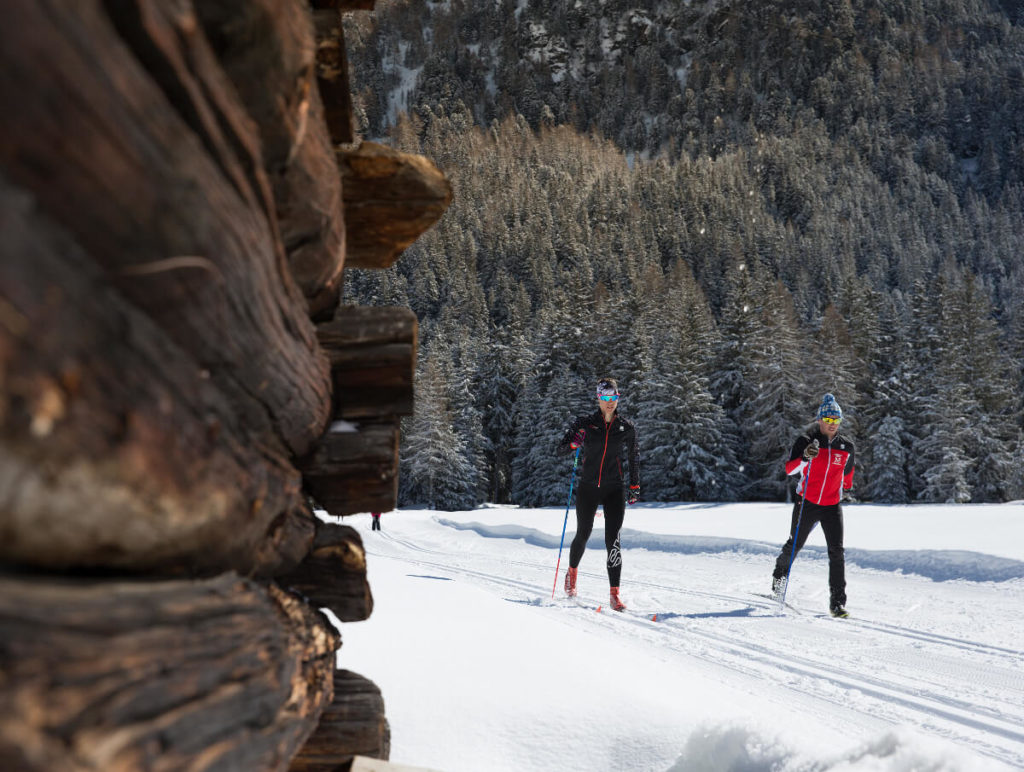 cross country skiing in Bormio Santa Caterina foto art 2