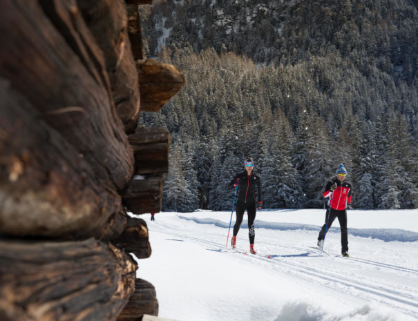 cross country skiing in Bormio Santa Caterina foto art 2