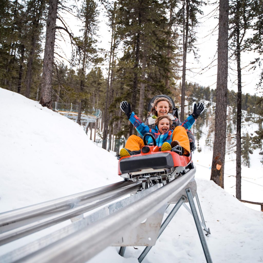 cosa fare a Bormio con bambini Family Bob foto sovrapposta